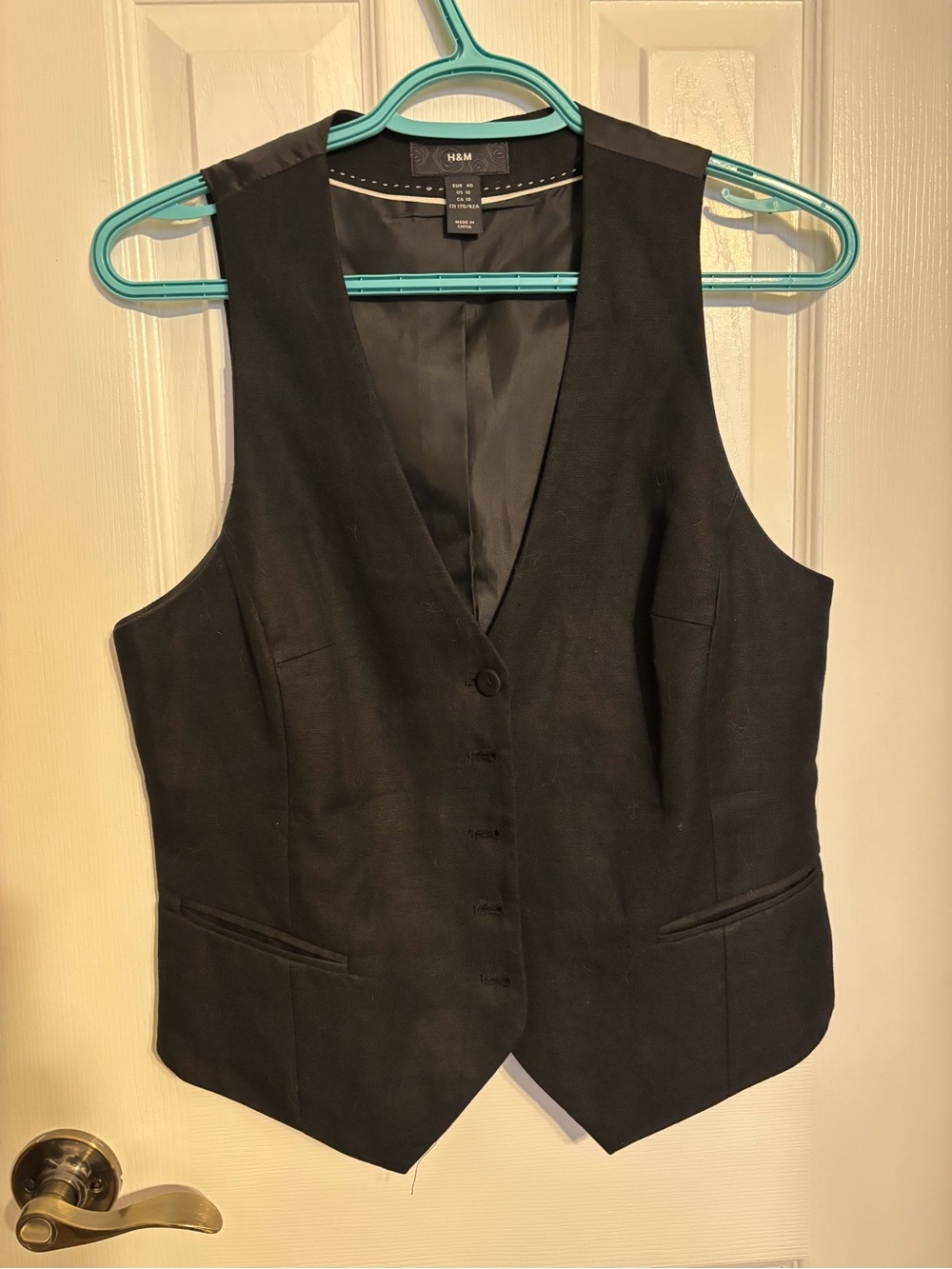 H&M Black Women's Tailored Vest